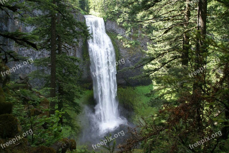 Falls Salt Creek Oregon Waterfall Highway 58