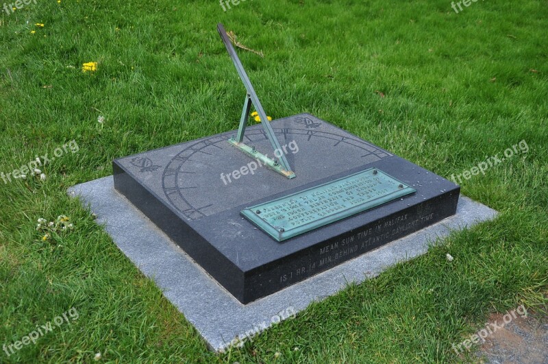 Sundial Halifax Public Gardens Scenery Park