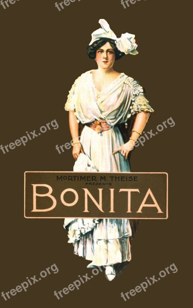 Bonita Vintage Poster Woman People