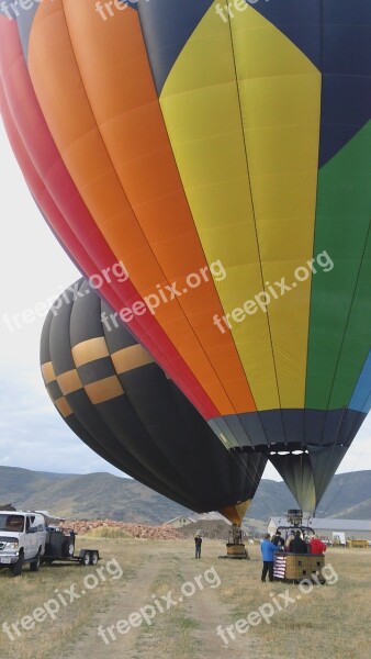 Balloon Hot Air Balloon Ride Hot Air Balloon Colorful Start