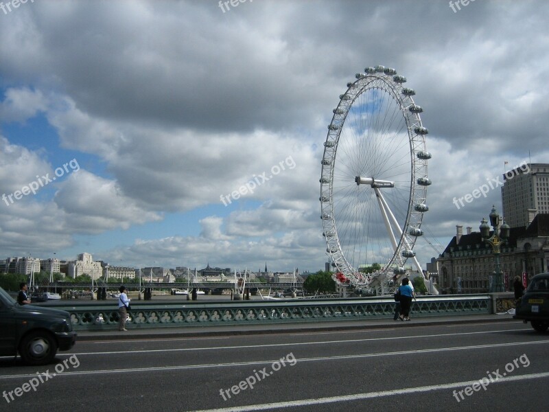 London Eye England London Great Britain Ferris Wheel