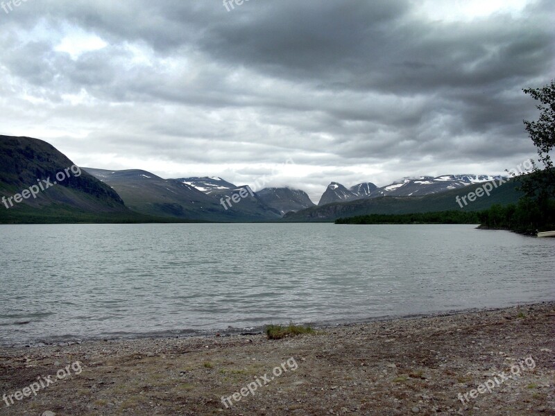 Sweden Lapland Kungsleden Mountains Hiking