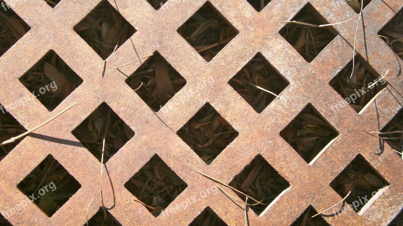 Grating Detail Forging Wrought Iron Metal