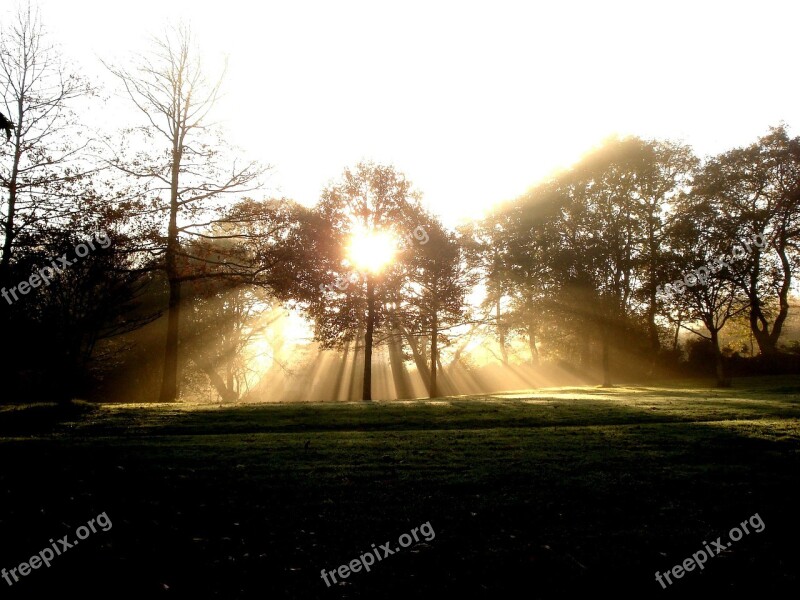 Sun Ray Of Light Landscape Free Photos