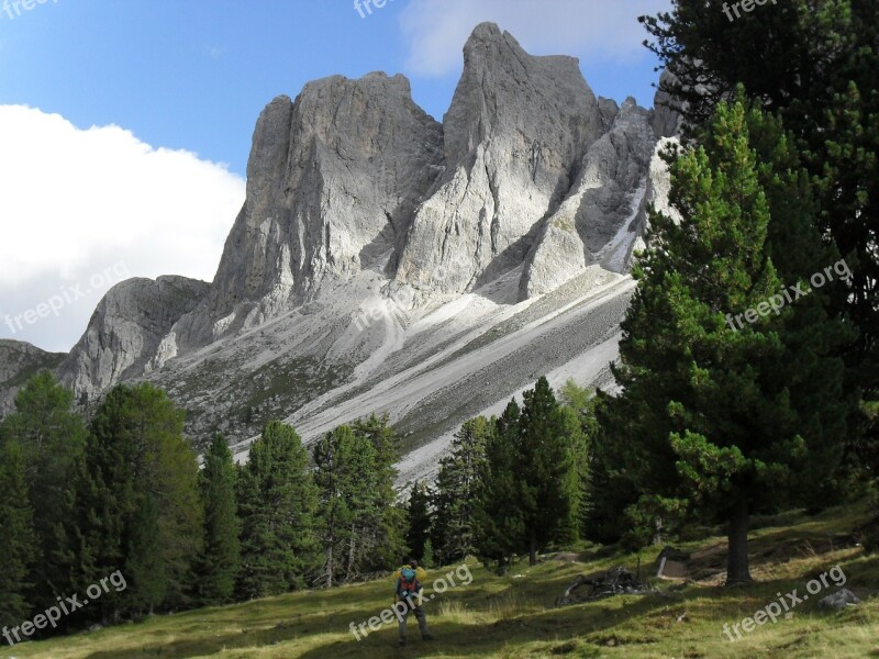 Mountain Hiking Trekking Italy Dolomites