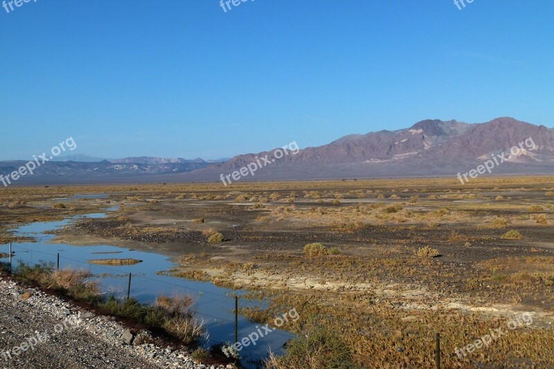 Death Valley California Usa After Rain Tourist Attraction