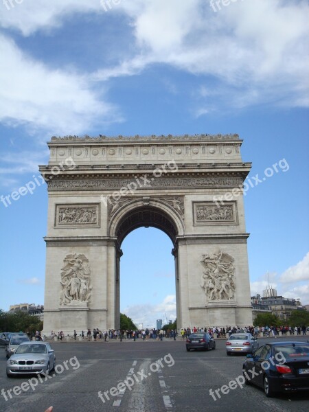 Arc De Triomphe Arc Paris Free Photos