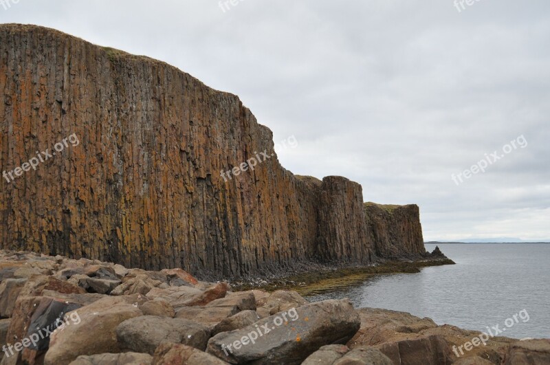 Iceland Beach Water Rock Stones