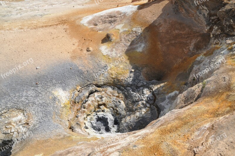 Iceland Volcano Volcanism Swell Hot