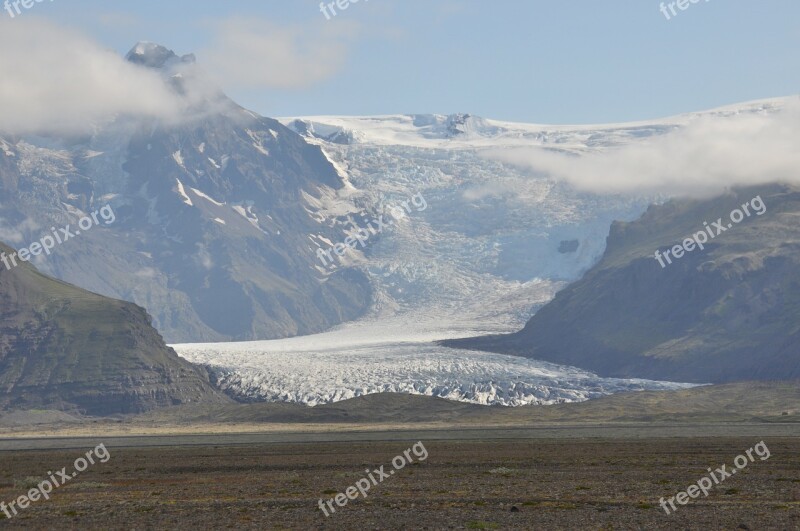 Iceland Glacier Skaftafell Ice Landscape