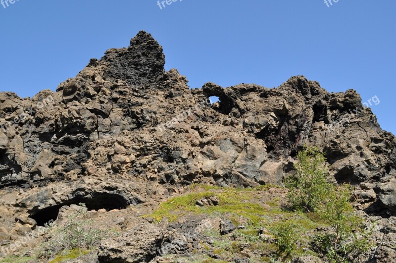 Iceland Dimmuborgir Rock Stones Troll