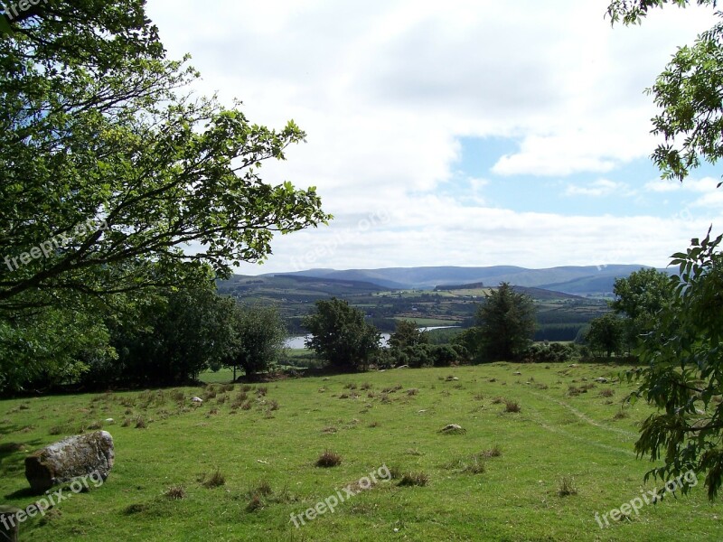 Field View County Wicklow Ireland Nature