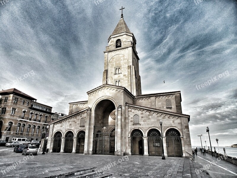 Gijón Asturias Architecture Sky Clouds