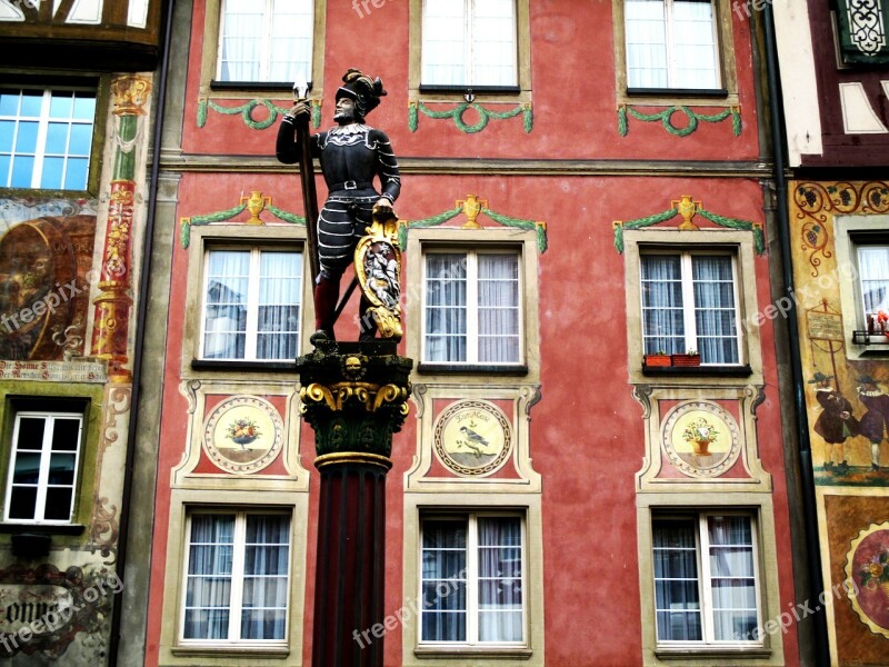 Historic Center Fountain History Monument Façades Mural