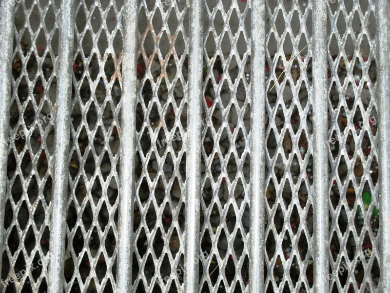 Grid Bars Rust Steel Grid Web