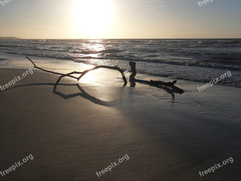 Sundown Sea Sky Danmark Free Photos