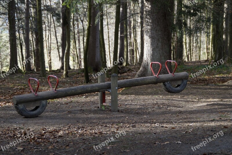 See Saw Forest Playground Forest Playground Children