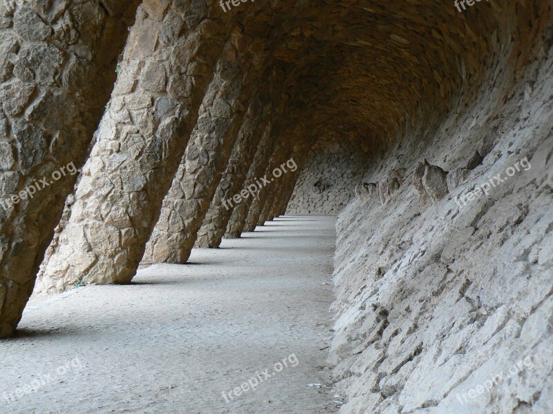 Gaudi Columnar Oblique Art Free Photos