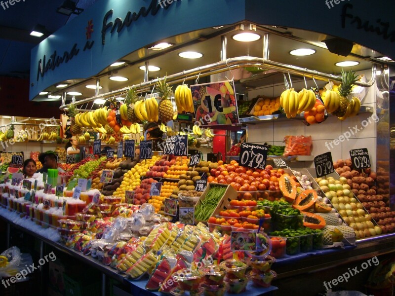 Fruit Stand Market Market Stall Food Nutrition