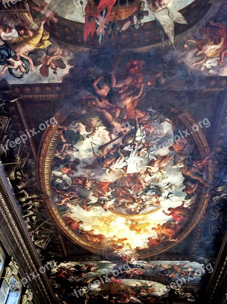 Ceiling Painting Greenwich London England