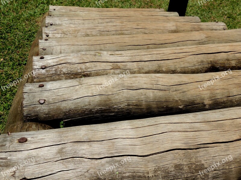 Wood Trunks Stairs Of Trunks Trunk Free Photos