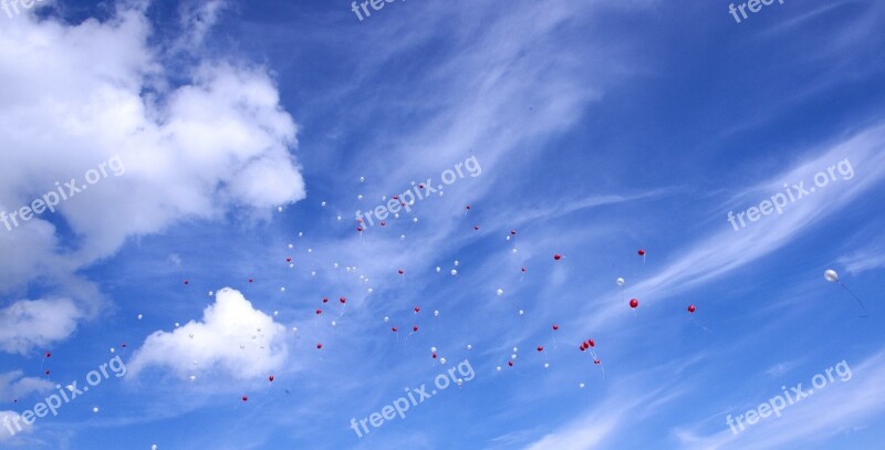 Sky Balloons Blue Free Photos