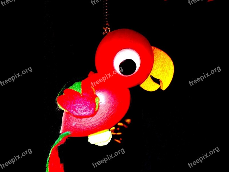 Wooden Toys Parrot Wood Toy Carving Figure