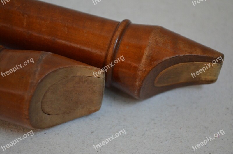 Wooden Flute Music Recorder Woodwind Free Photos