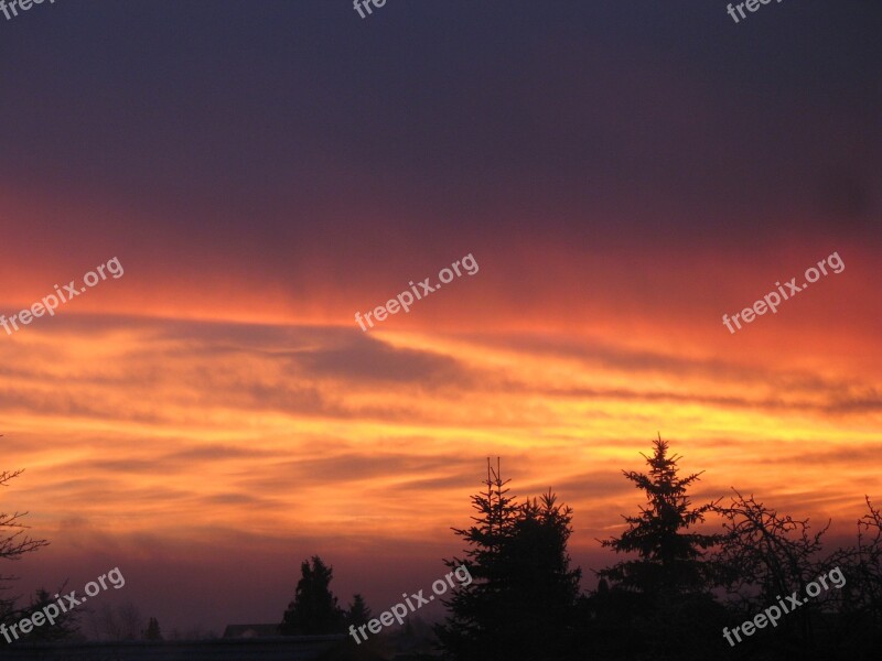 Morning Sun Morgenstimmung Sun Clouds Morgenrot