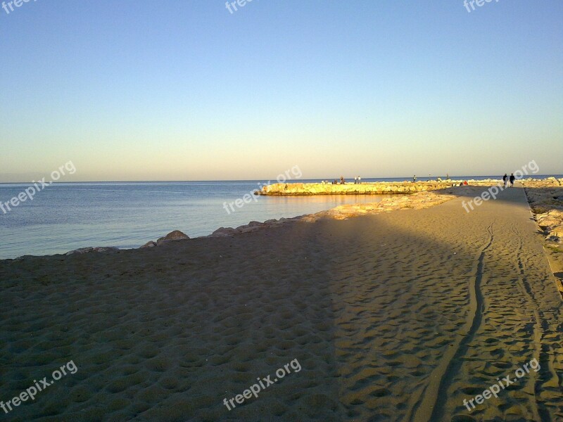 Sand Port Malaga Fuengirola Rock