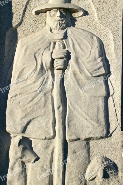 Relief Stone Symbol Shepherd Schäfer