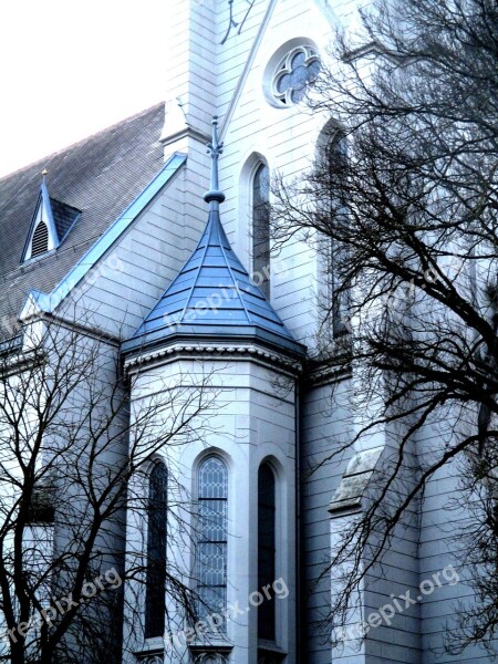 Architecture Church Supporting Tower Façades Window