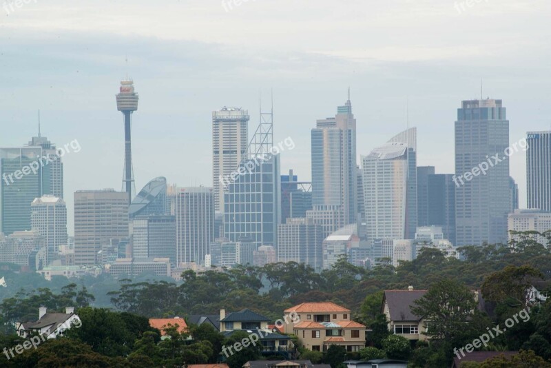 Sydney City Skyline Cityscape Australia