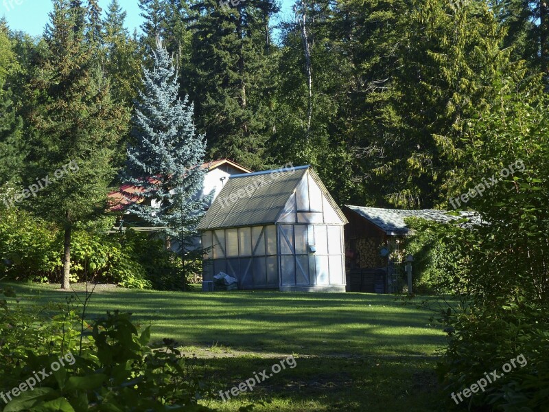 Green House Garden Nature Trees Idyll