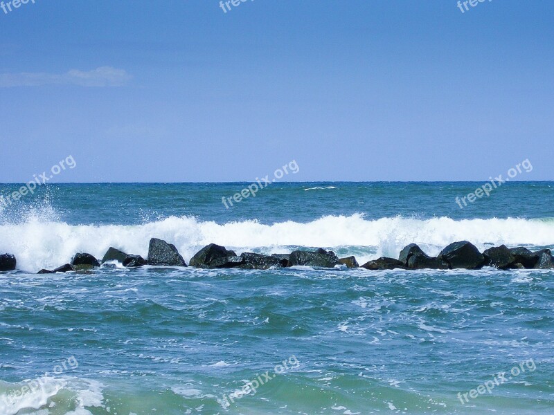 Sea Ocean The Waves Water Blue