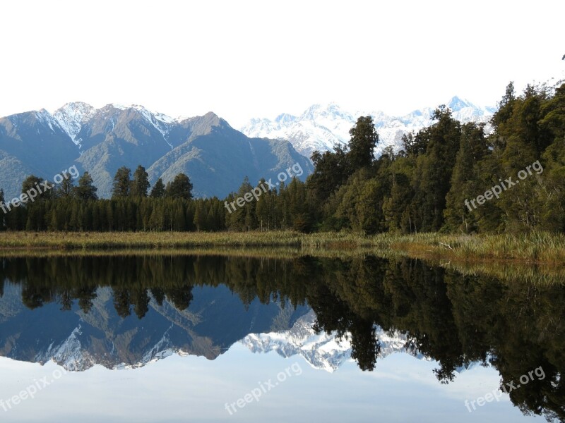 Mount Cook New Zealand Mountain Alpine Lake