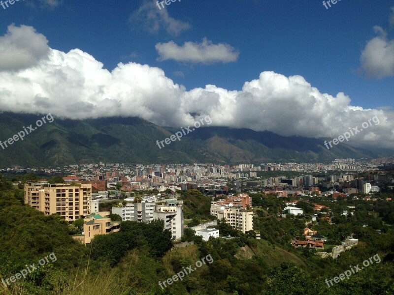 Caracas City Valley Above Free Photos