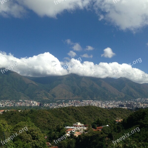 Caracas Avila Sky Green Free Photos