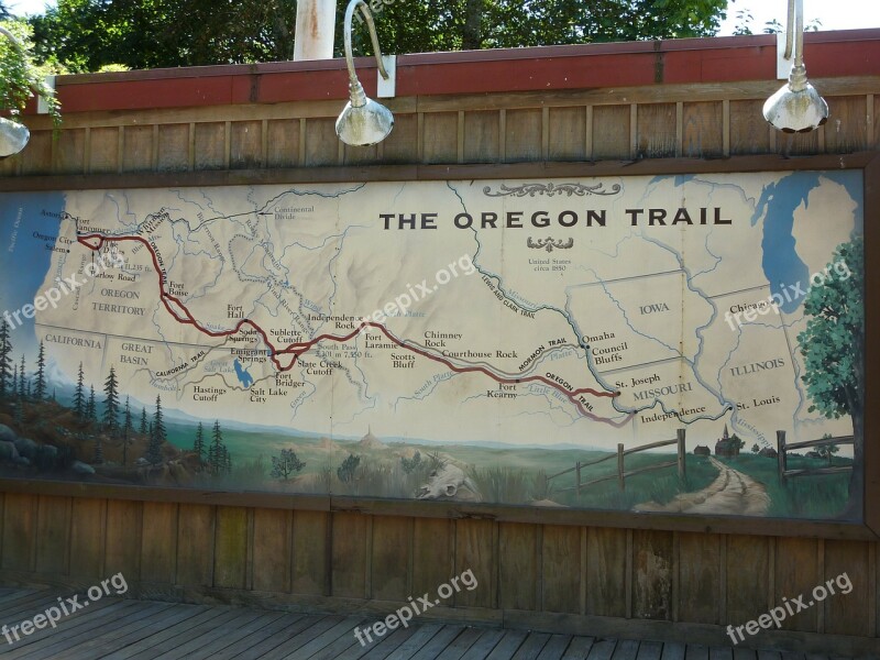 Oregon Trail Map History Historic