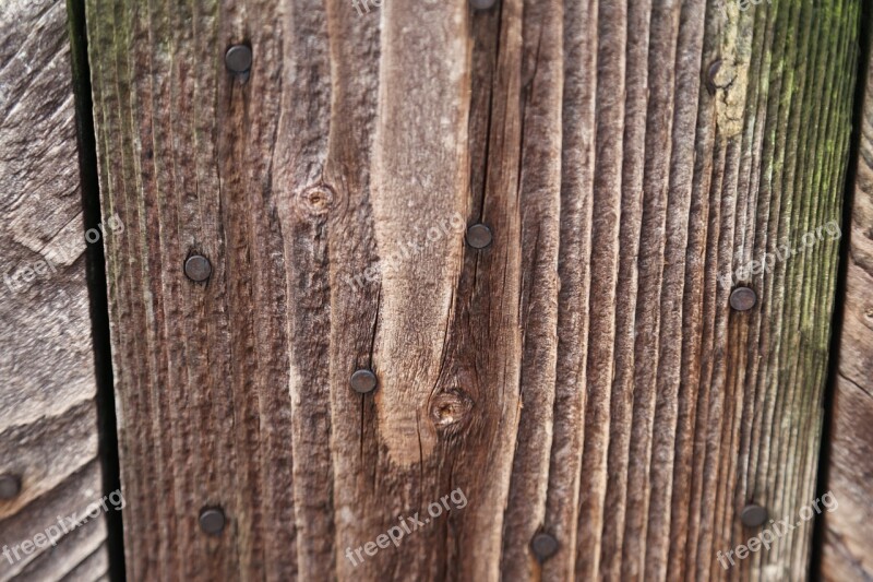 Wood Fence Boards Wall Boards Nailed Wood