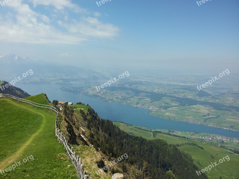 Rigi Central Switzerland Alpine Hike Hiking