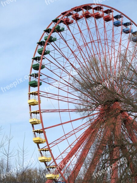 Ferris Wheel Old Berlin Plänterwald Spree River Park