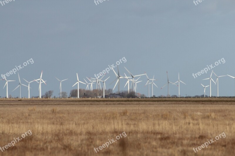 Wind Turbines Wind Energy Wind Power Dithmarschen Wind Park