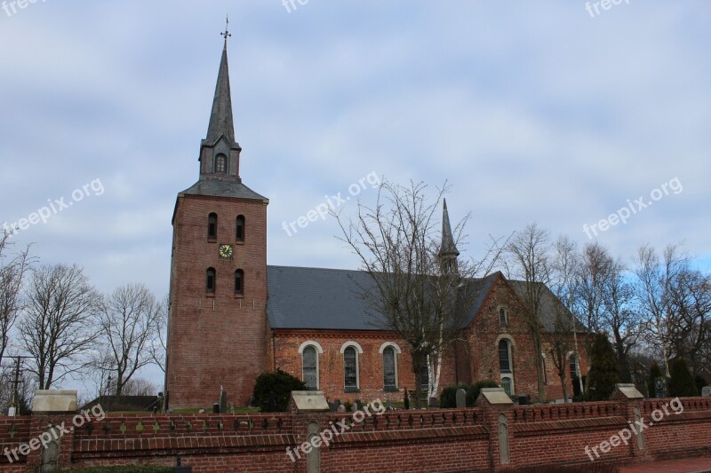 Church St Pankratius Oldenwort Church Churches Building Dithmarschen