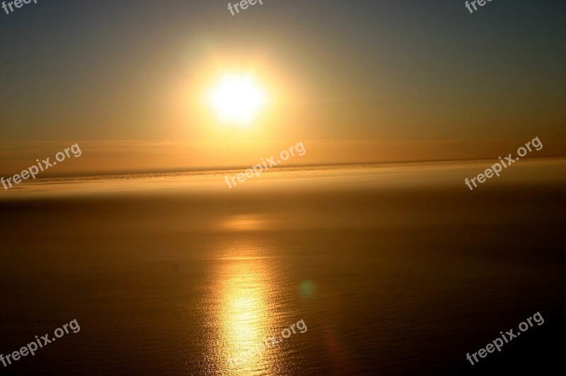 Sunset Table Mountain Cape Town Free Photos