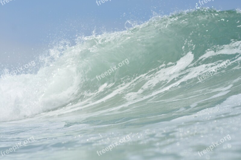 Wave Ocean California Nature Pacific