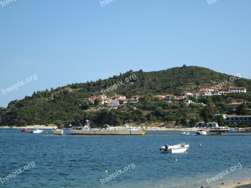 Mediterranean Sea Sea Water Landscape Boat