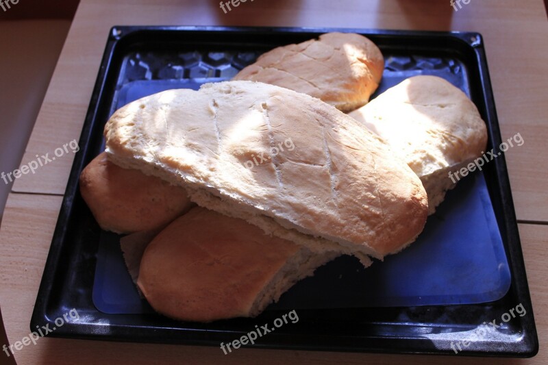 Bread Baked Loaf Of Bread Sheet Free Photos