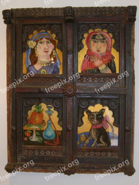 Picture Frame Wood Decorated Carving Frame