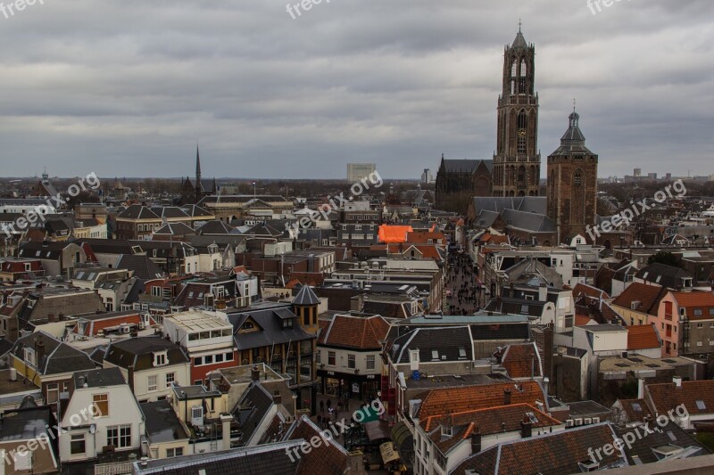 Utrecht Center Central Houses Dom